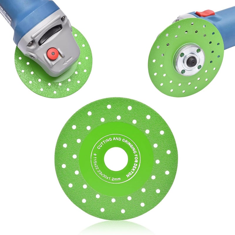 JonPhoe Glass Cutting Disc 4.5 Inch for Angle Grinder, Ultra-Thin Diamond Saw Blade Wheel for Glass Tile Marble Ceramic Jade (5Pcs 4.5") - Image 2